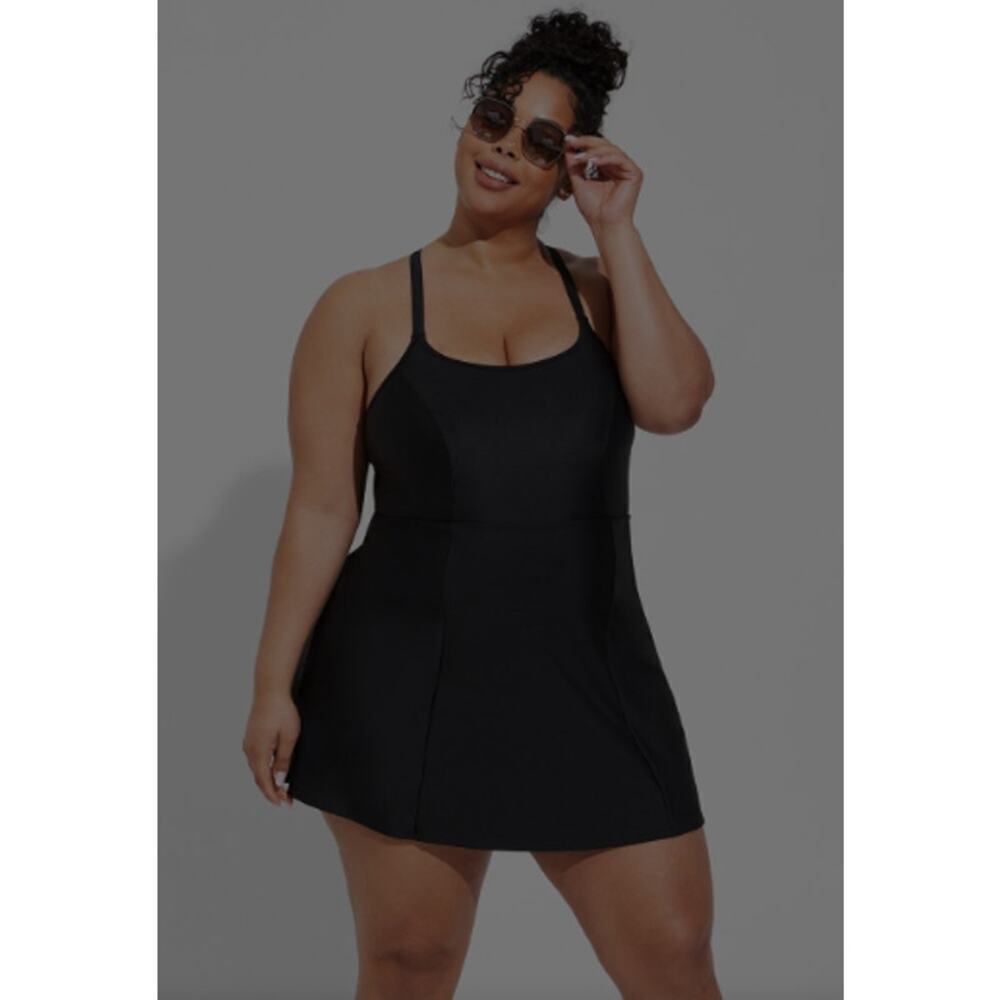 NWT Torrid Wireless‎ Tennis Swim Dress With Short SZ 3